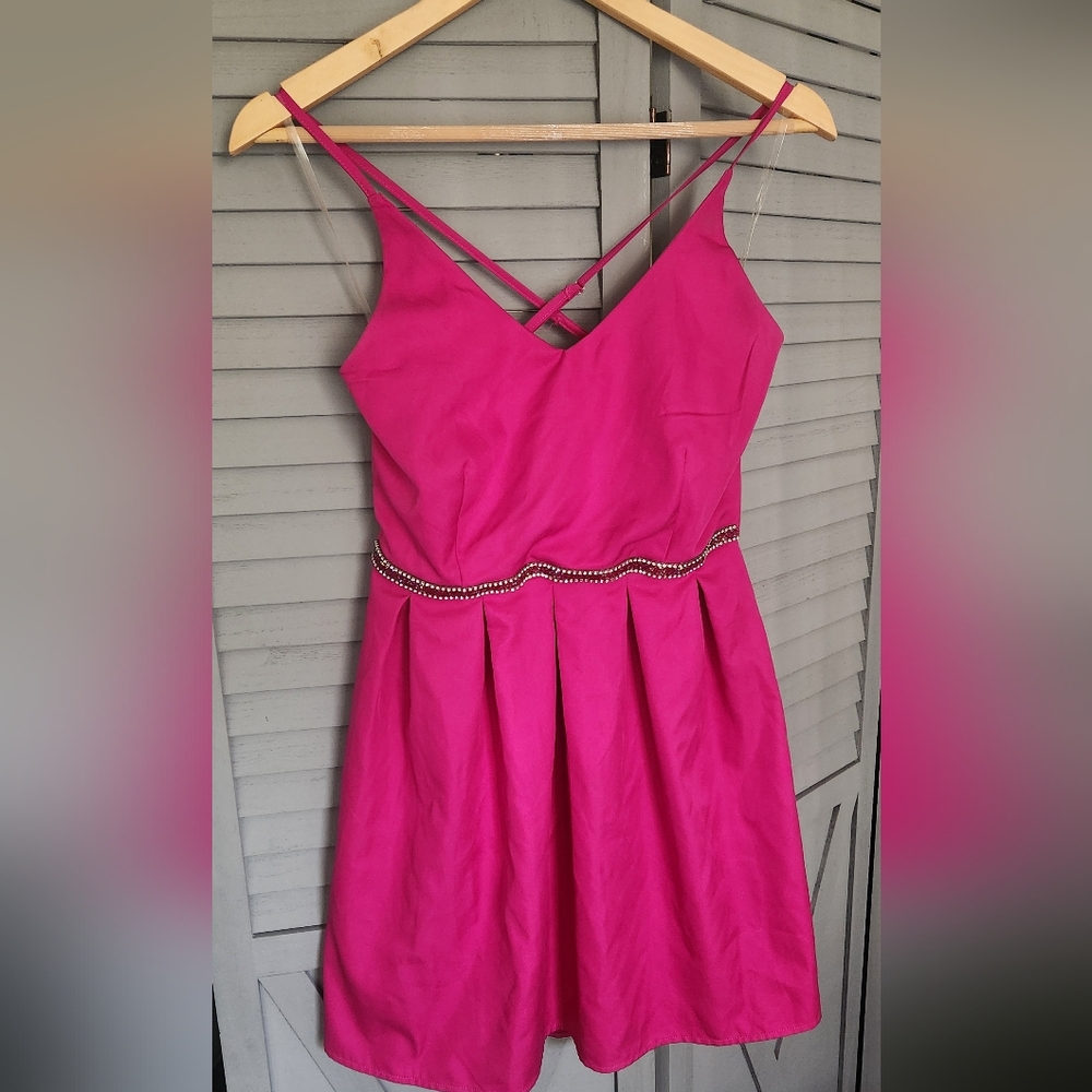 Pink Crossback dress size 3 NWT